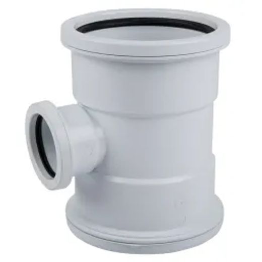Waste Junction Red 87.5Deg Sv Pl 110X50Mm Sabs