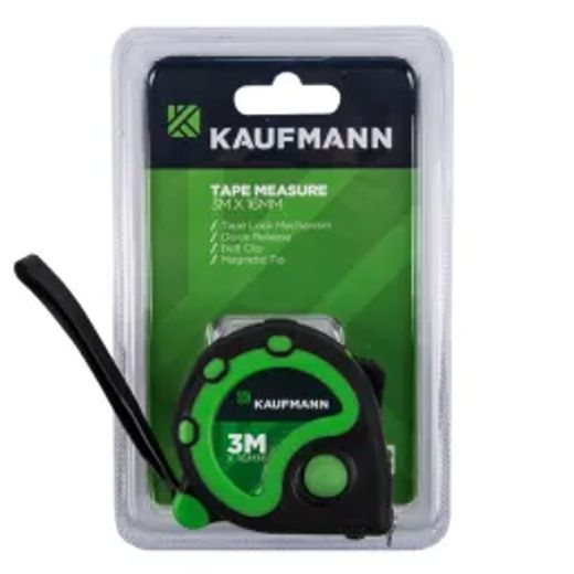 Kaufmann Tape Measure Cr90 3M X 16Mm