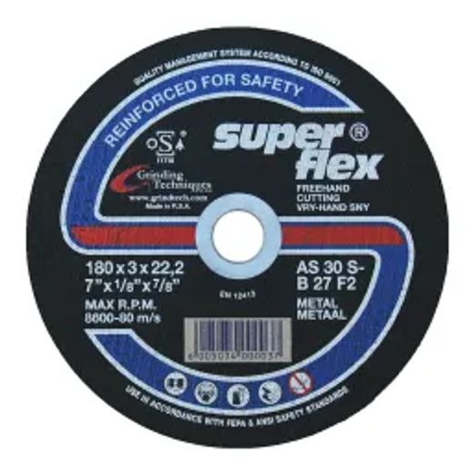 Superflex Cutting Disc Flat Steel 180X3Mm