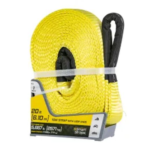 Tow Straps + Loop Ends 6M Yel