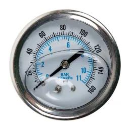 Speroni Gauge Pres Oil 60Mm 0-11Bar S S Back Entry