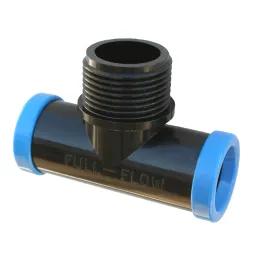 Full Flow Male Combination Tee 15Mm X 3 4 In