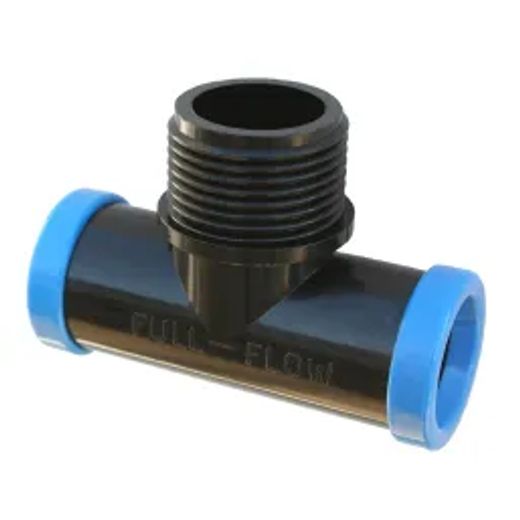 Full Flow Male Combination Tee 15Mm X 3 4 In