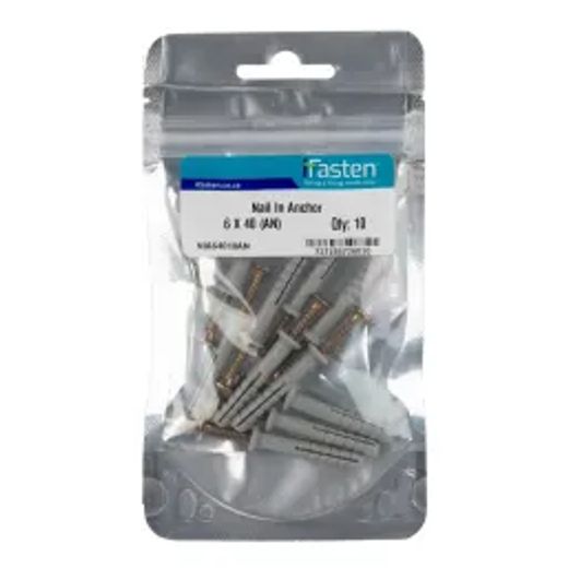 Ifasten Nail In Anchor 6Mmx40Mm 10 Pp