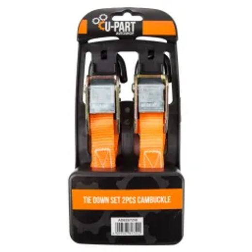 U-Part Tie Down Set Cambuckle 2 Pce