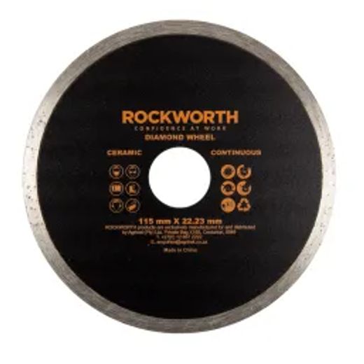 Rockworth Diamond Wheel 115Mm Continuous Rim