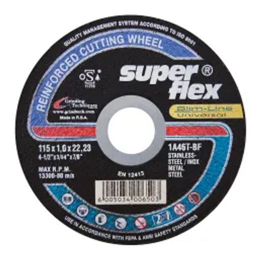 Superflex Cutting Disc 2In1 Flat 115X1.0Mm 1A46T