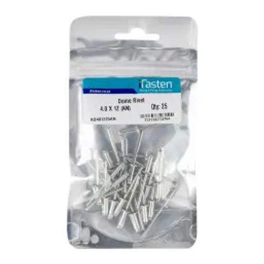 Ifasten Rivet Dome 4.0Mmx12Mm 25 Pp