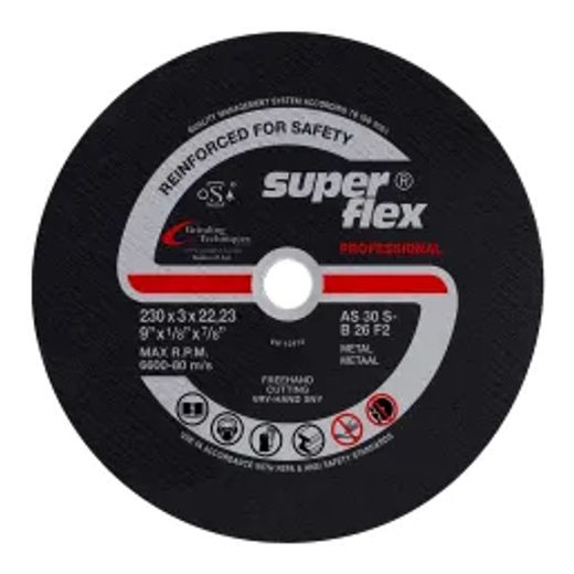 Superflex Cutting Disc Flat Steel Prof 230X3Mm