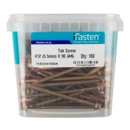 Ifasten Tek Screw No12 5.5Mmx90Mm 100 Pt