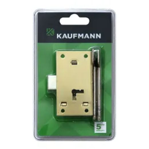 Kaufmann Lock Cupboard 75Mm Brass 2 Lever