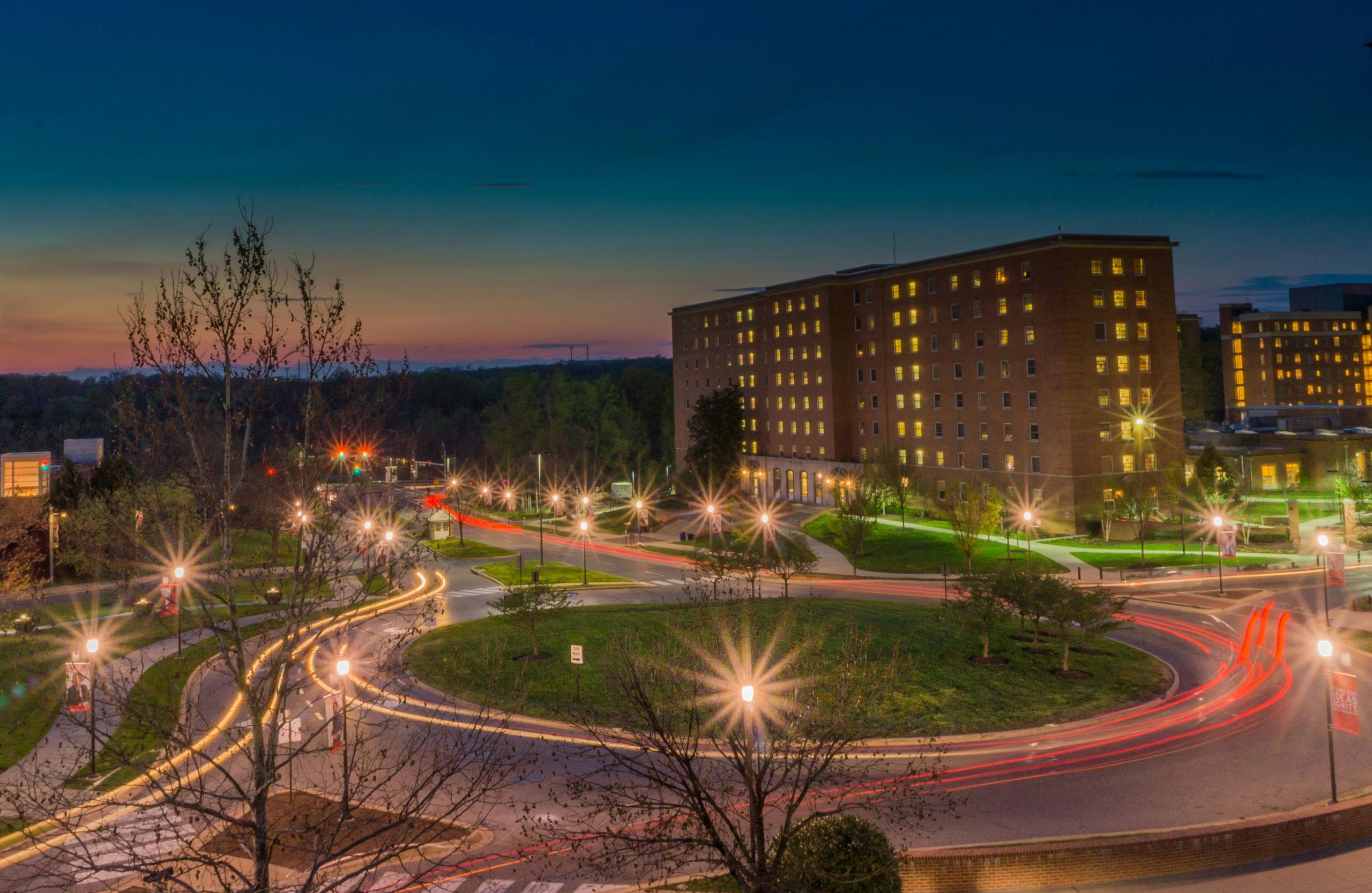 Roundabout at the University of Maryland, College Park