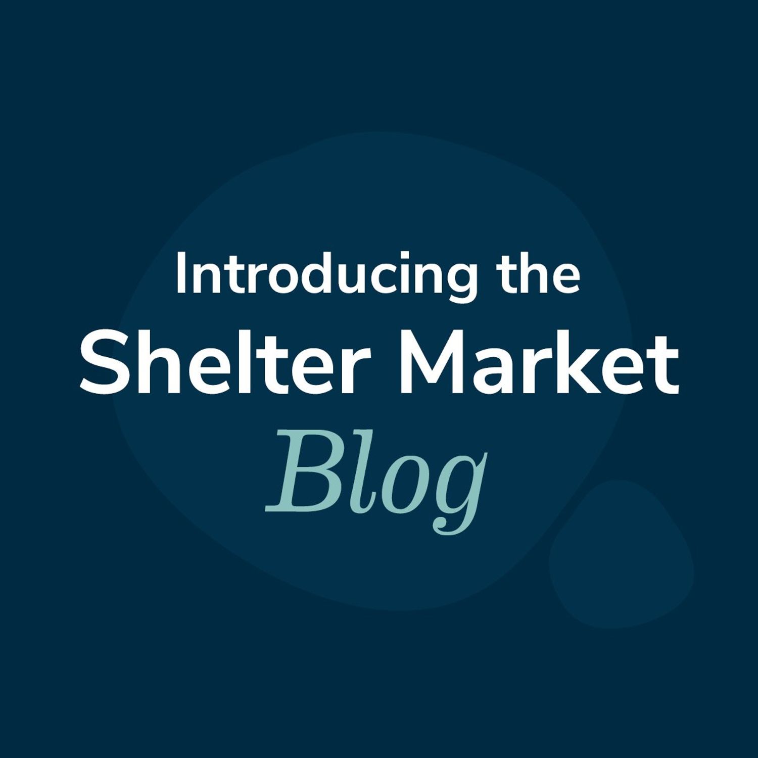 Introducing the Shelter Market Blog