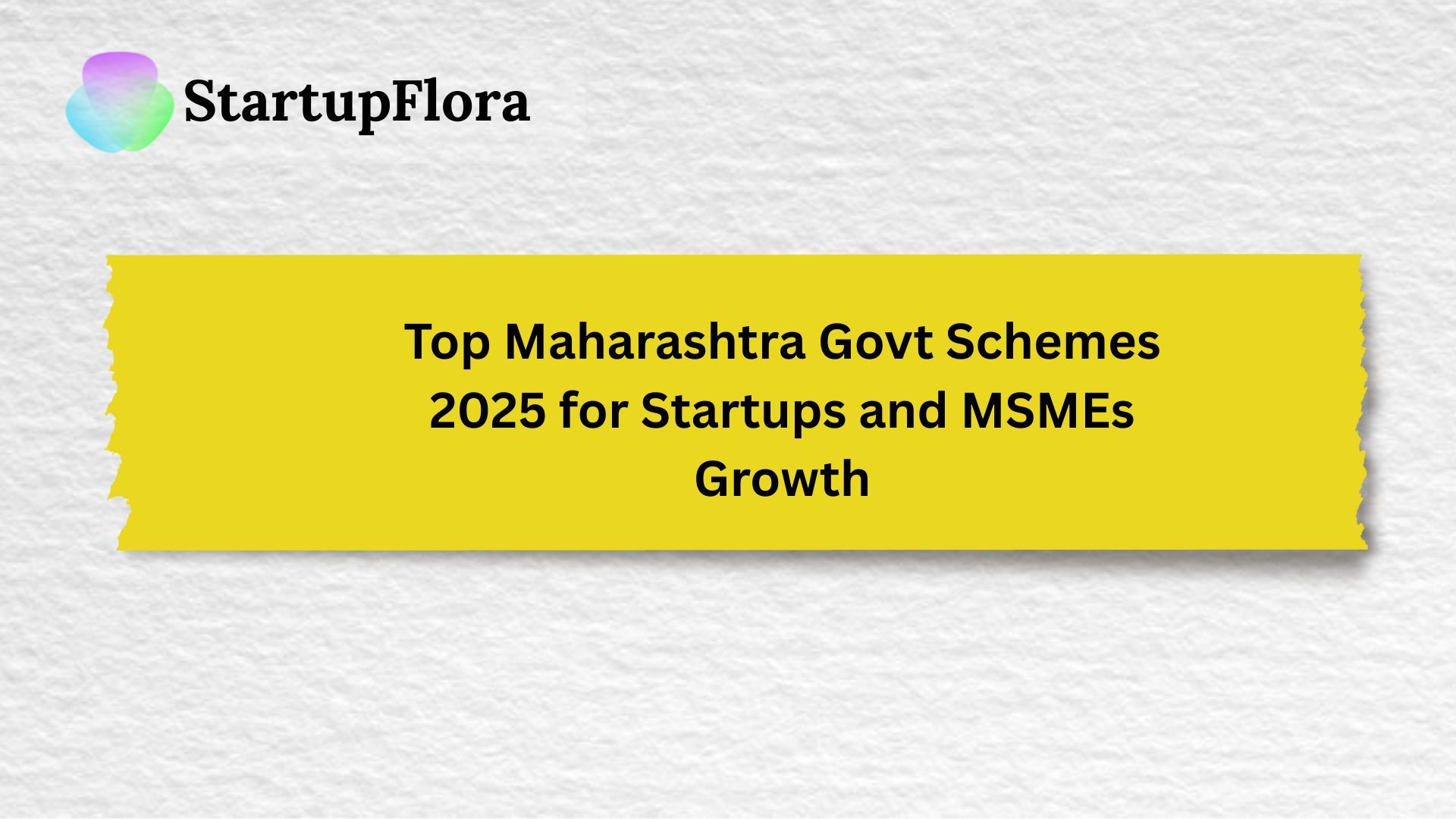 Maharashtra Government Schemes for Startups & MSME 