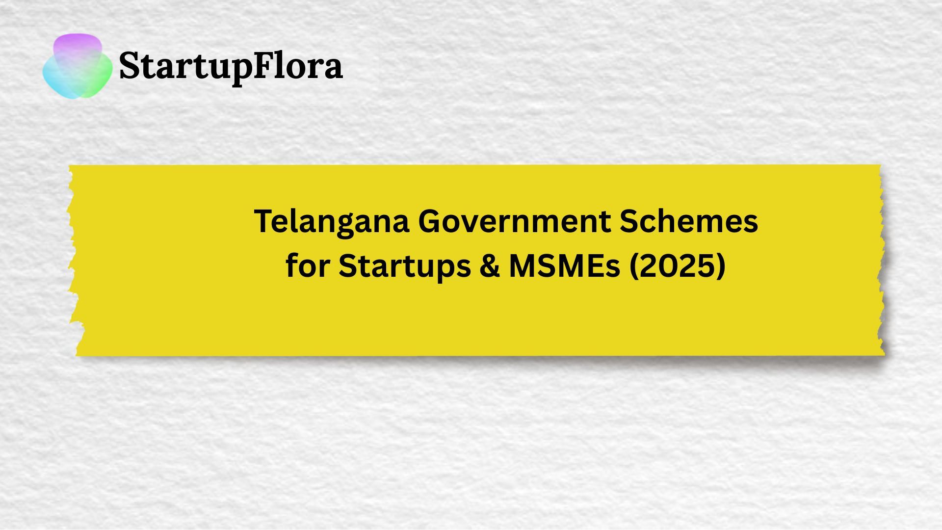 Telangana Government Schemes for Startups & MSMEs (2025)
