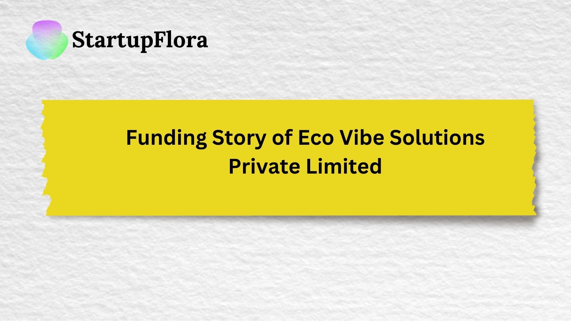 Funding Story of Eco Vibe Solutions Private Limited