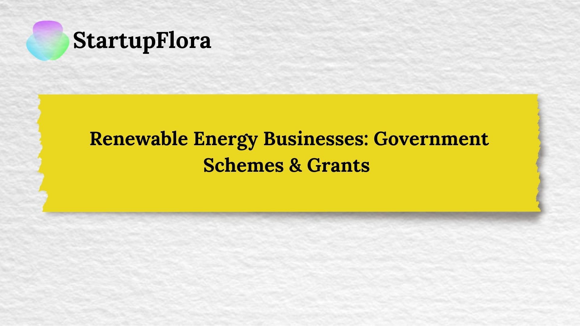 Renewable Energy Businesses: Government Schemes & Grants 