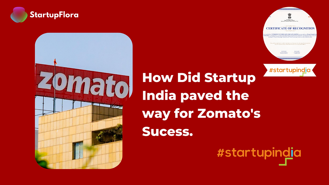How Did Startup India Paved The way For Zomato's Success