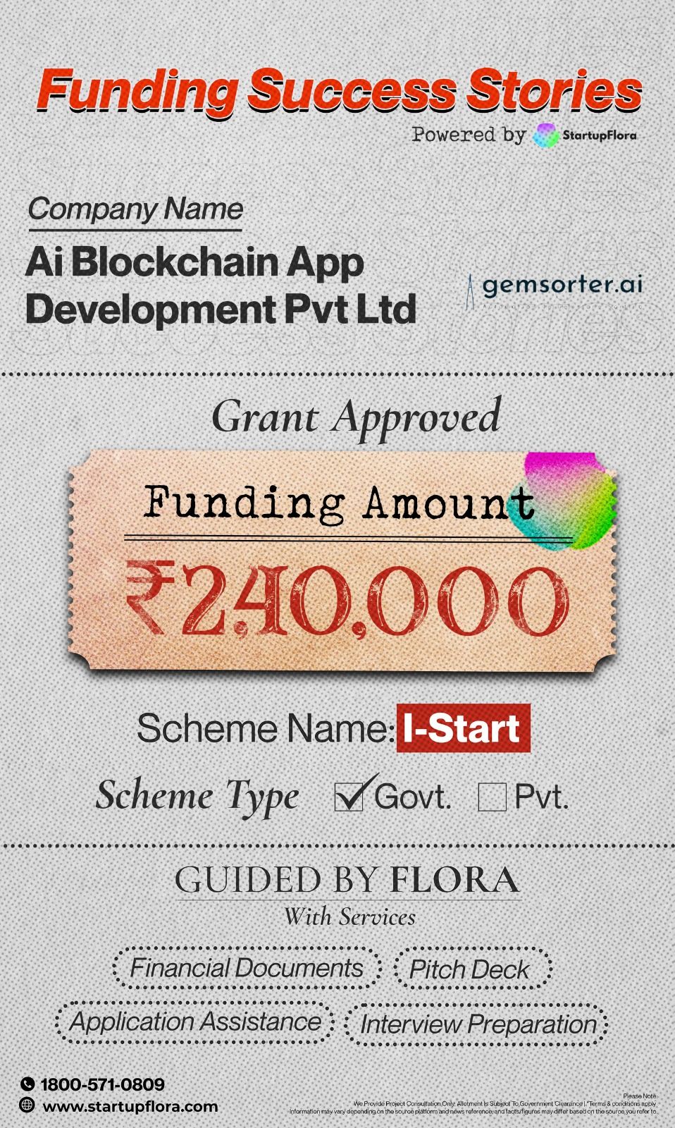 Funding Success Story: AI Blockchain App Wins ₹2.4L I-Start Grant 