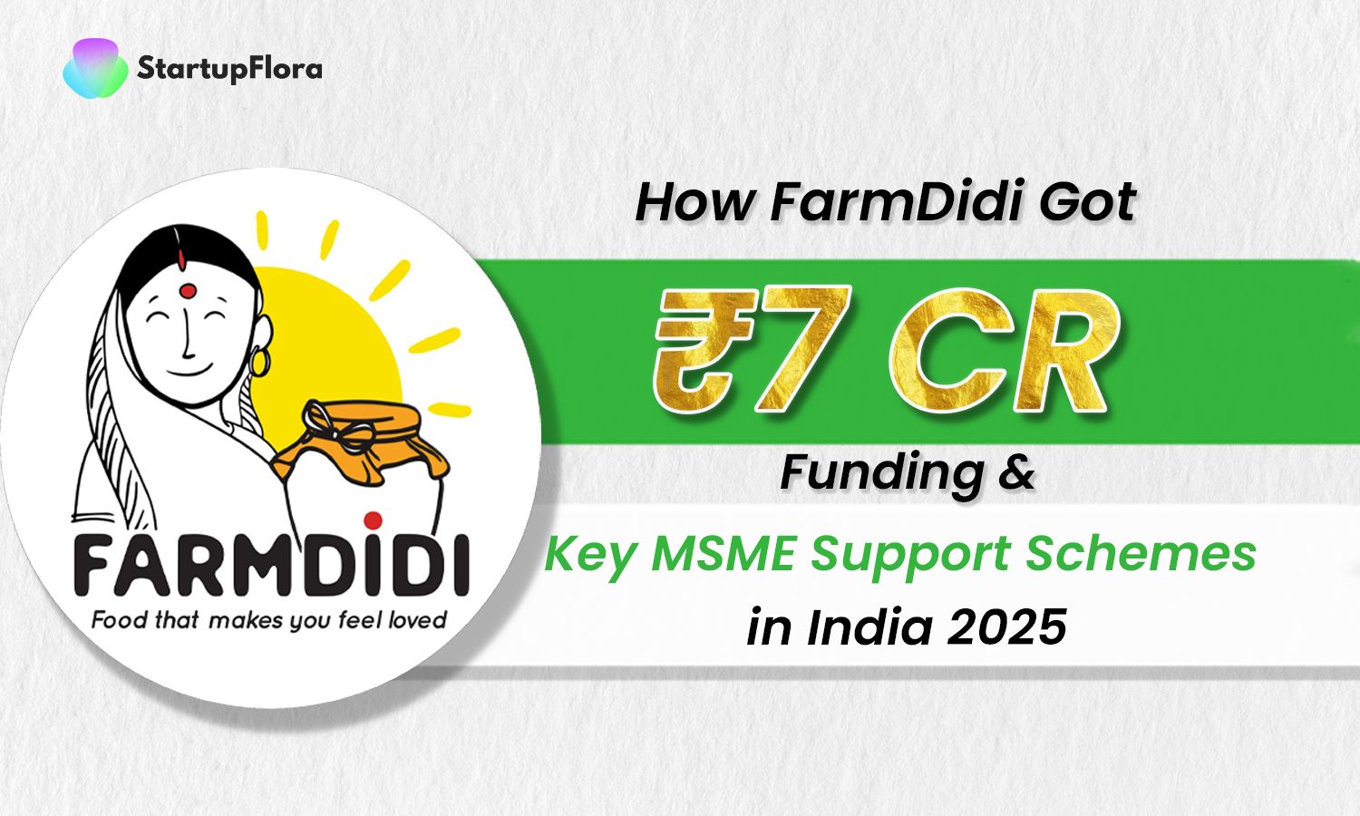 How FarmDidi Got ₹7 Cr Funding and Key MSME Support Schemes in India 2025
