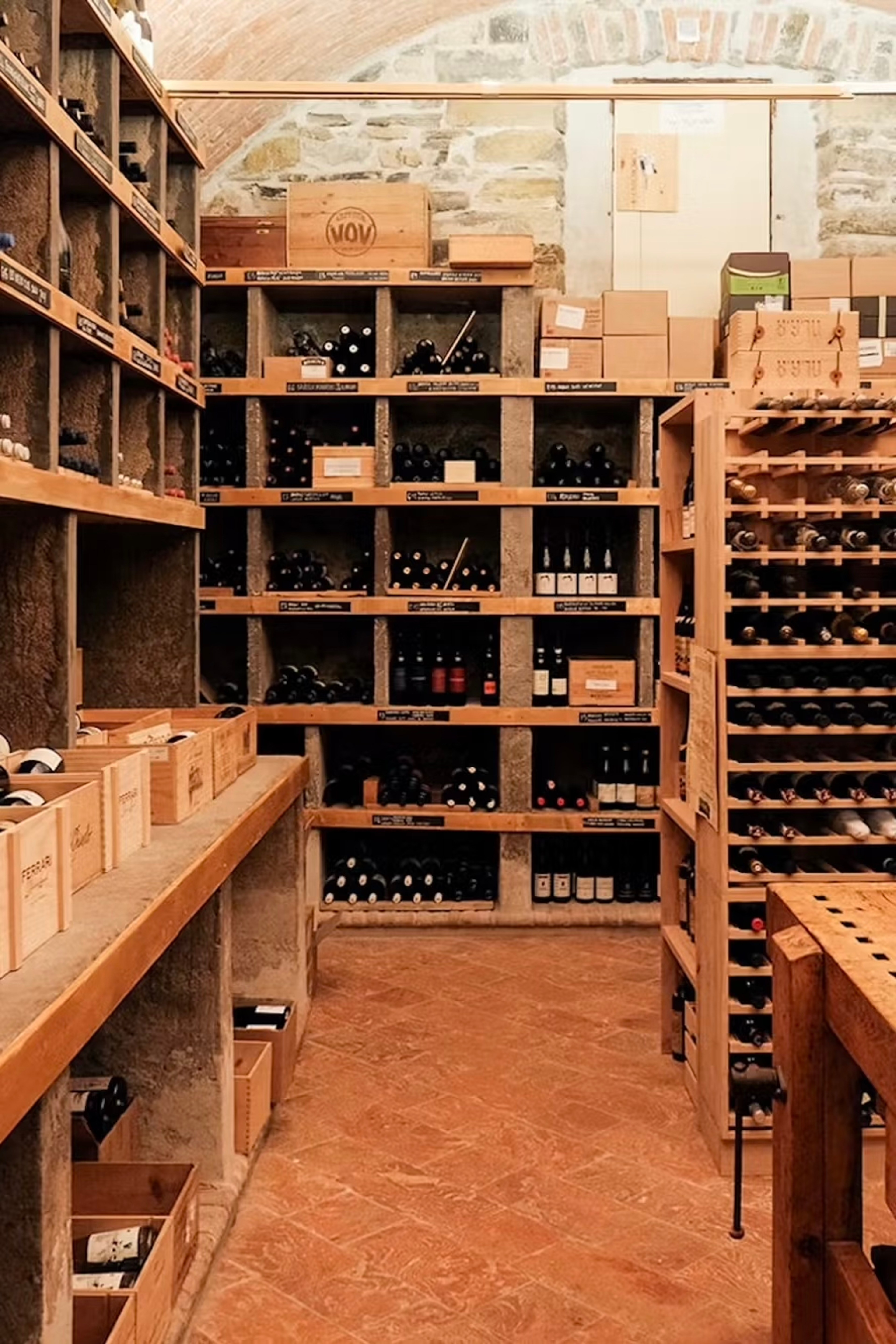 Gstaad Palace wine cellar