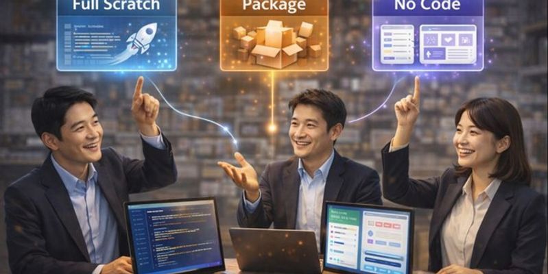 フルスクラッチ・パッケージ・ノーコード。本当に「合う選択」ができていますか？手段に縛られないシステム選びの極意