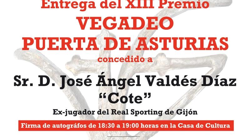 XIII Premio “Vegadeo Puerta de Asturias” para José Ángel Valdés Díaz “Cote”