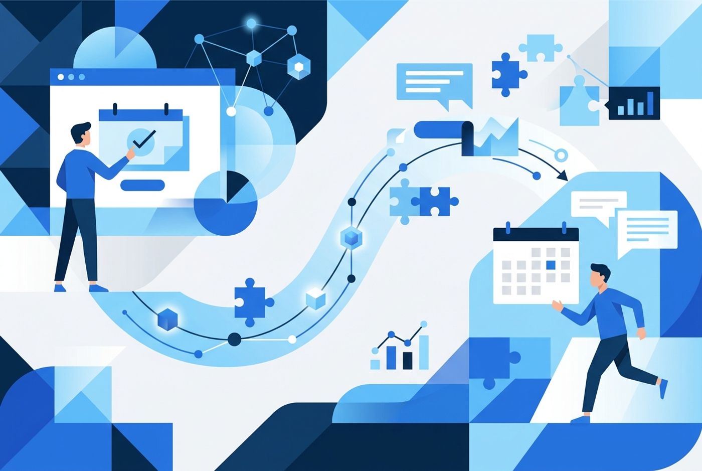 Illustration for the section: Make the next step part of the experience
