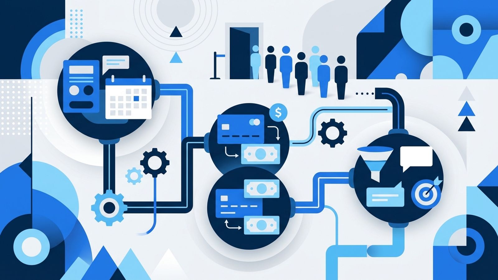 Illustration for the article: Map your booking, payment and marketing systems before adding agents