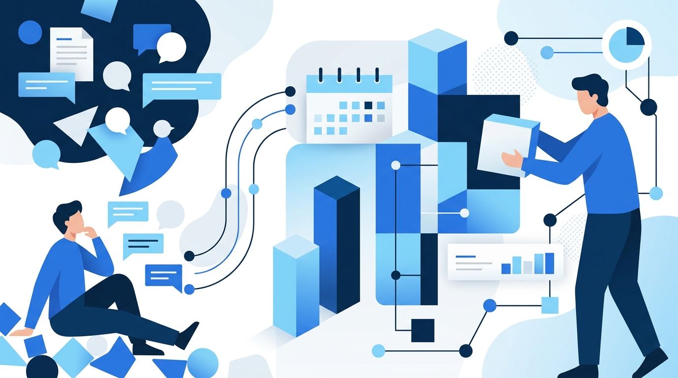 Illustration for the article: Use AI to organize customer feedback, not replace listening