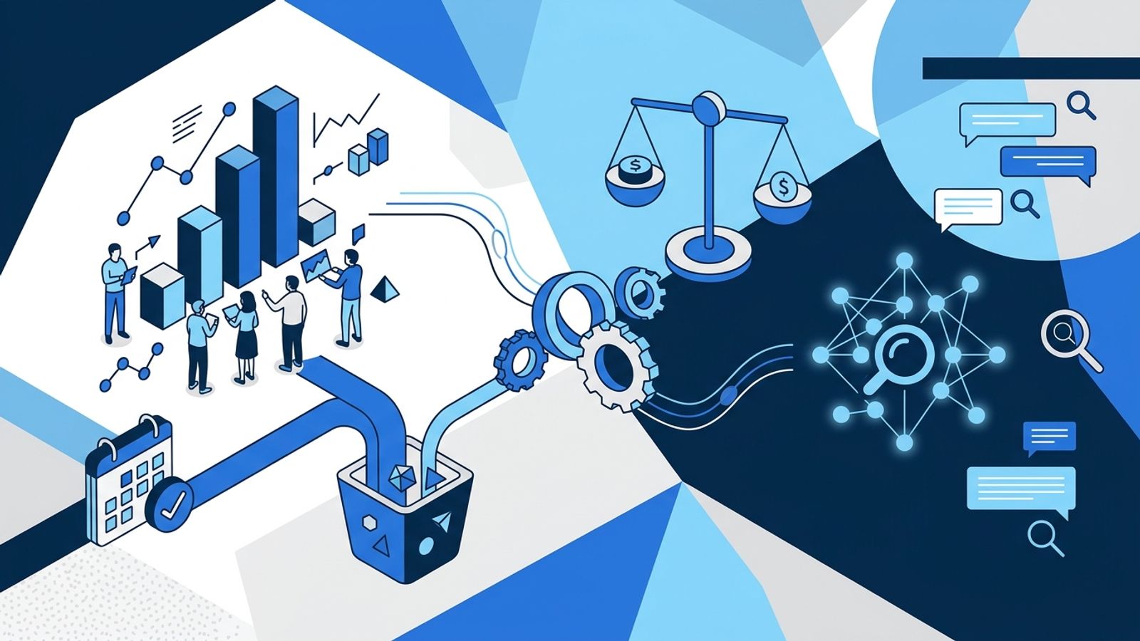 Illustration for the article: Measure booked-appointment CAC before shifting budget to AI search