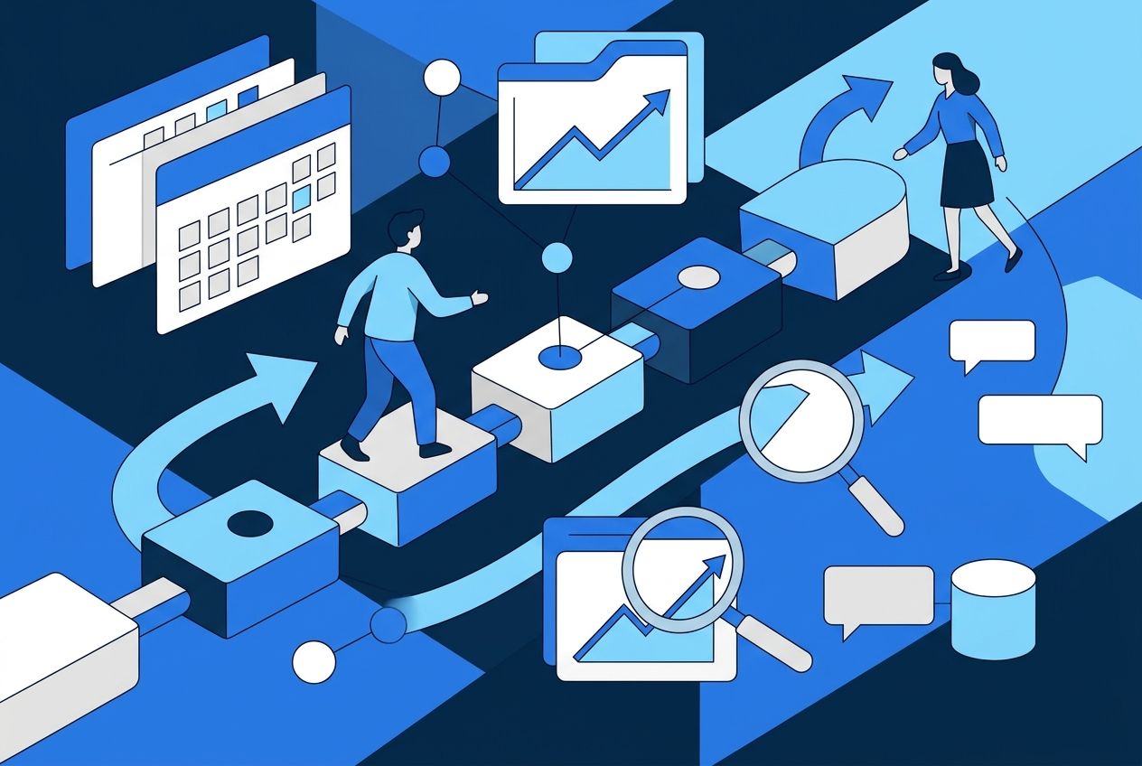 Illustration for the section: Keep the next step in your booking system
