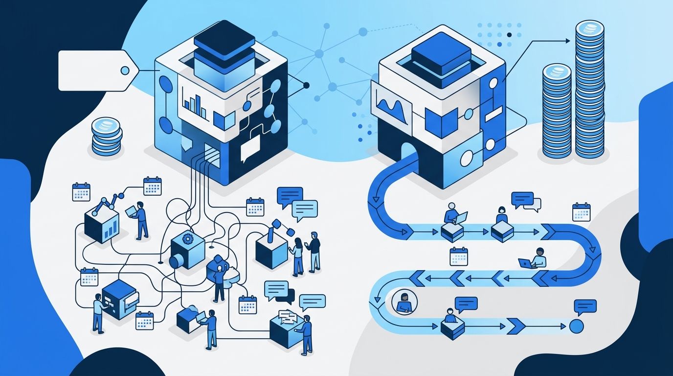 Illustration for the article: Compare AI models by workflow cost, not headline price