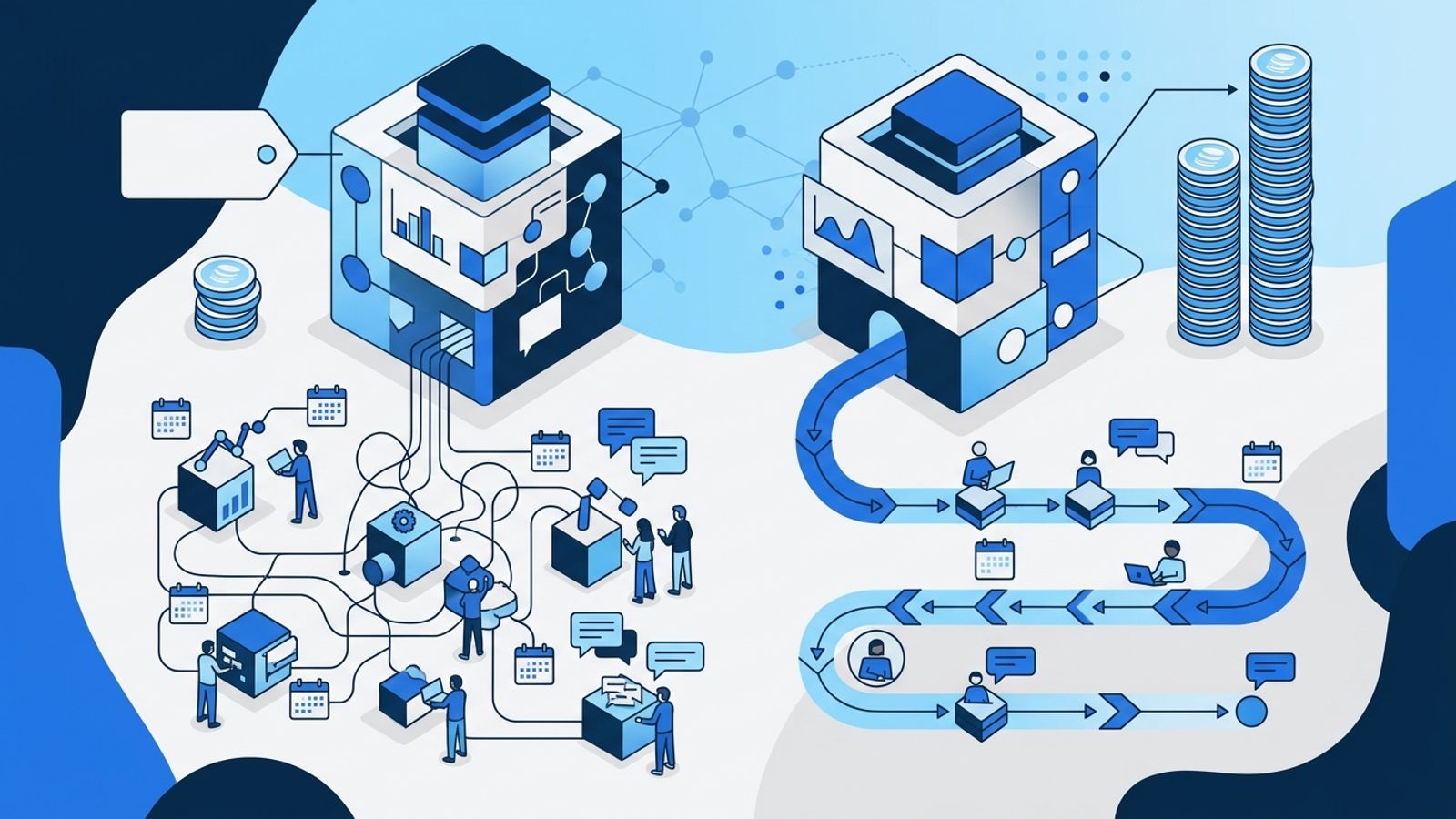 Illustration for the article: Compare AI models by workflow cost, not headline price