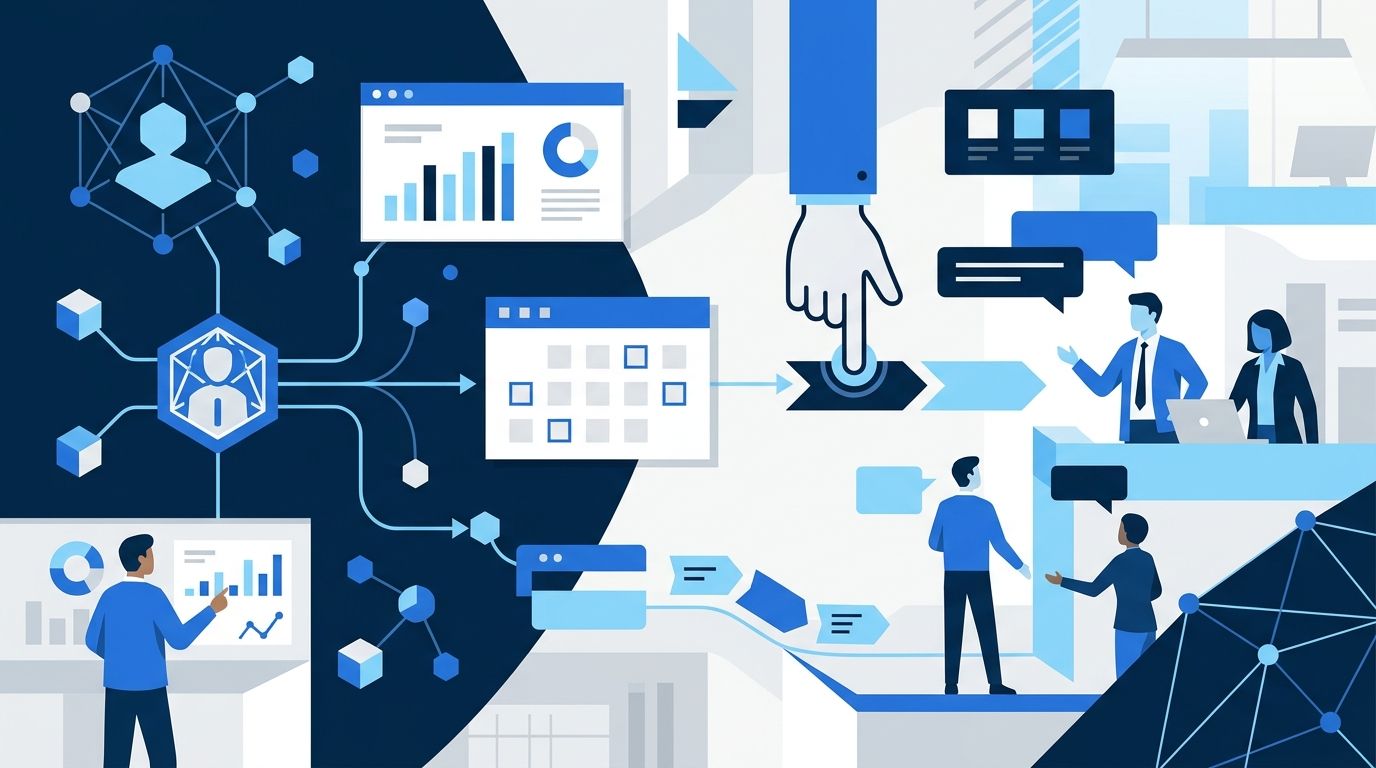 Illustration for the article: Google Gemini enterprise AI agent: a human-approved routine for membership renewals