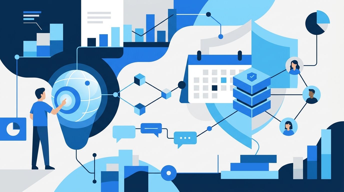 Illustration for the article: Salesforce on personal AI agents: safer repeat booking