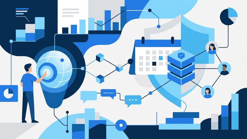 Illustration for the article: Salesforce on personal AI agents: safer repeat booking