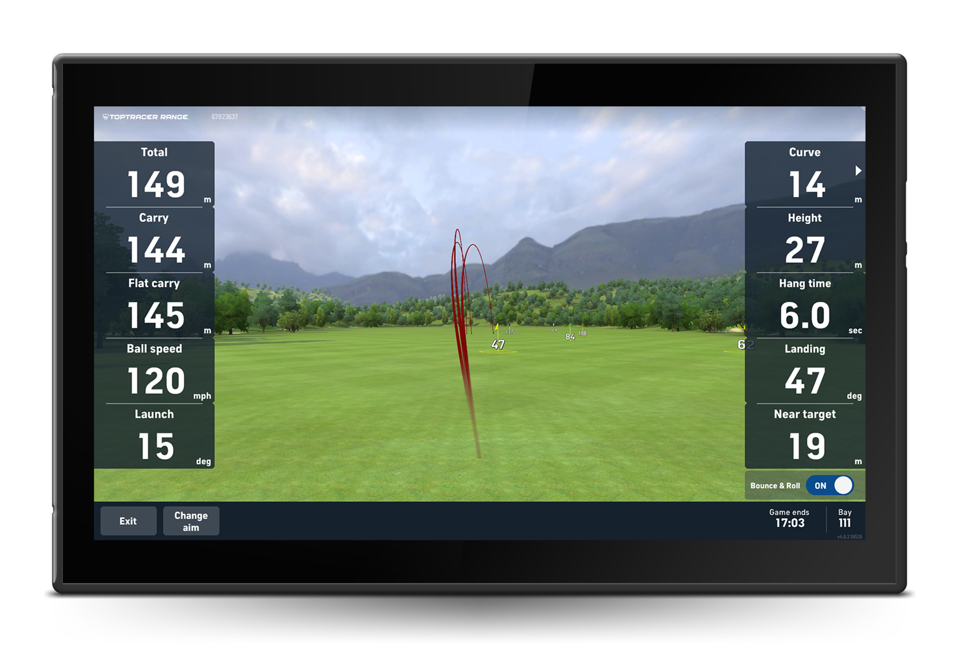 TopTracer statistik – realtidsdata för bollflykt