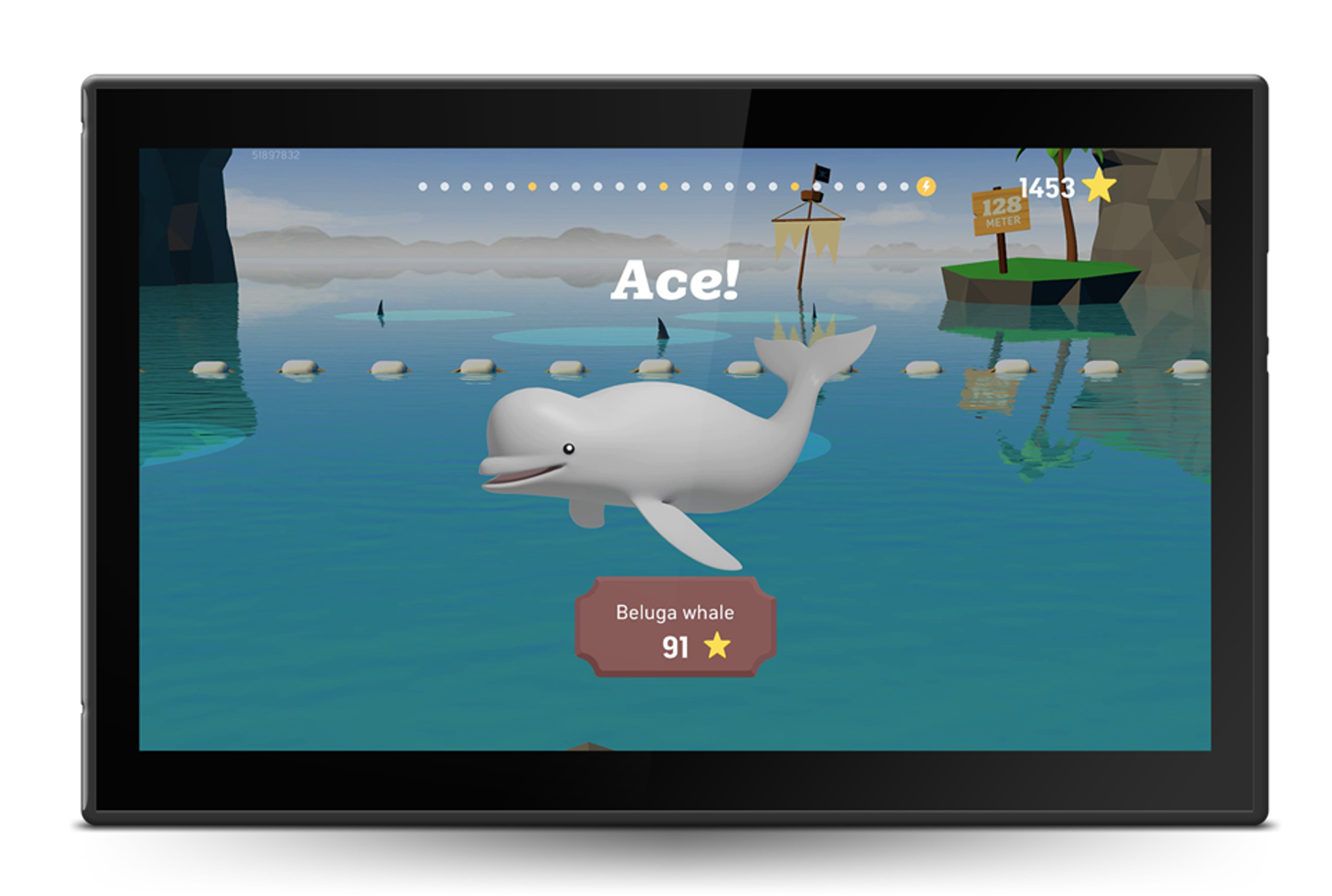 TopTracer Ace – spel med belugaval och flytande mål