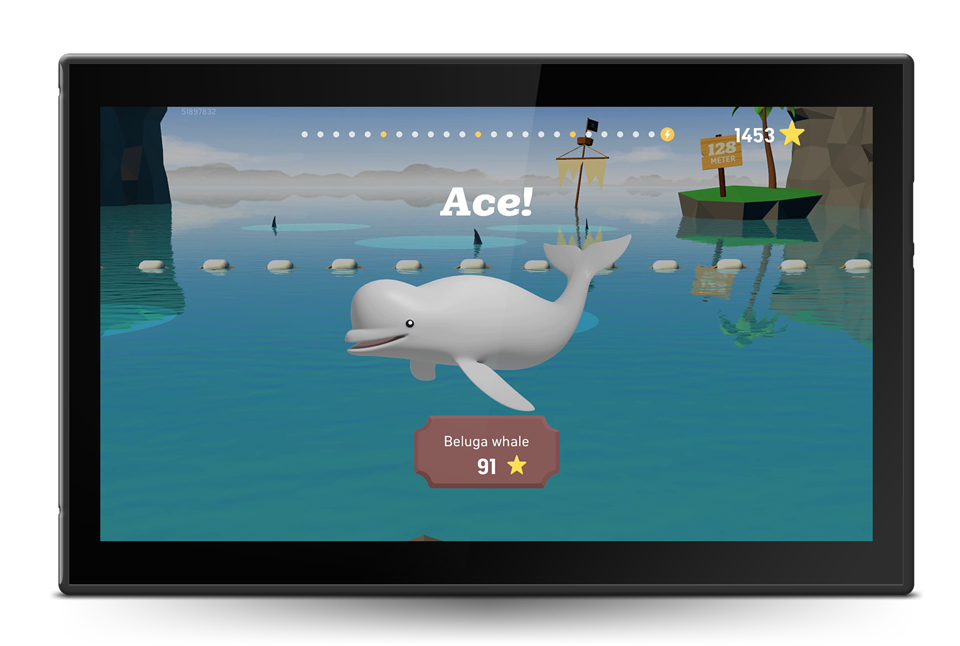 TopTracer Ace – spel med belugaval och flytande mål