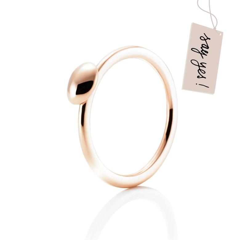 Love Bead Ring - Gold