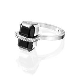 Little Bend Over Ring - Onyx