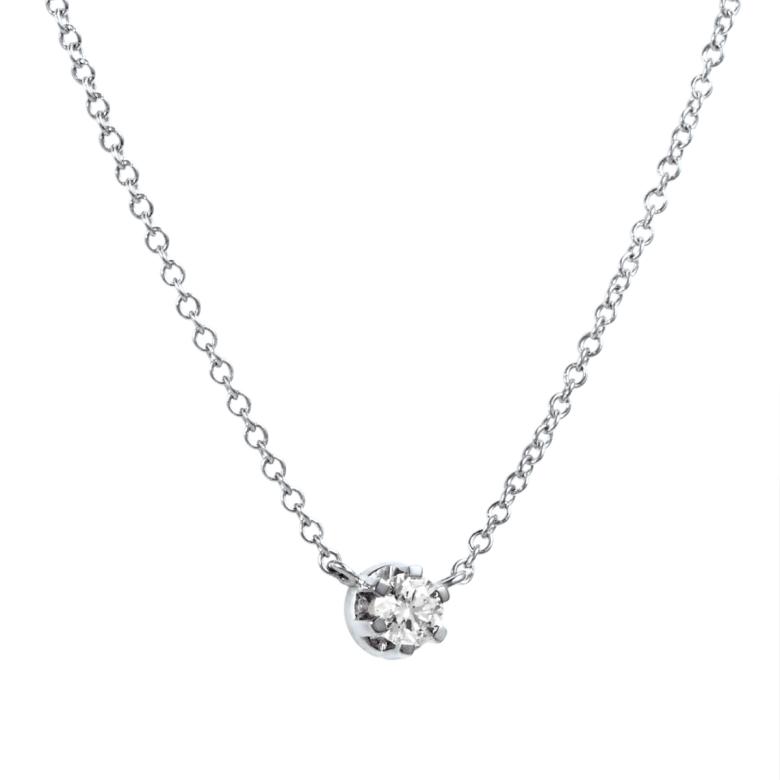 Crown & Stars Necklace 0.30 ct