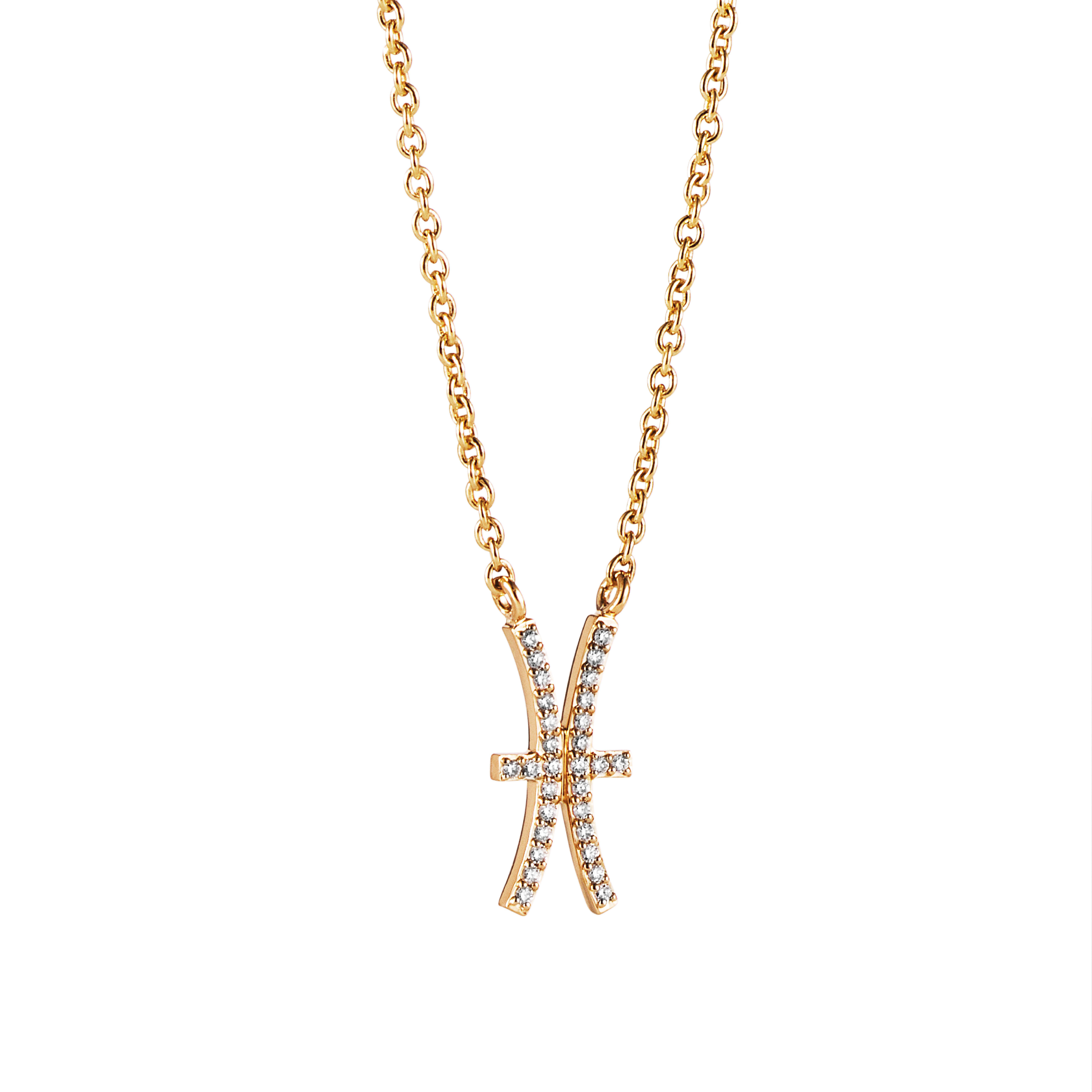 Efva Attling Double Trouble &amp; Stars Necklace. 40/42/45 CM - GULD