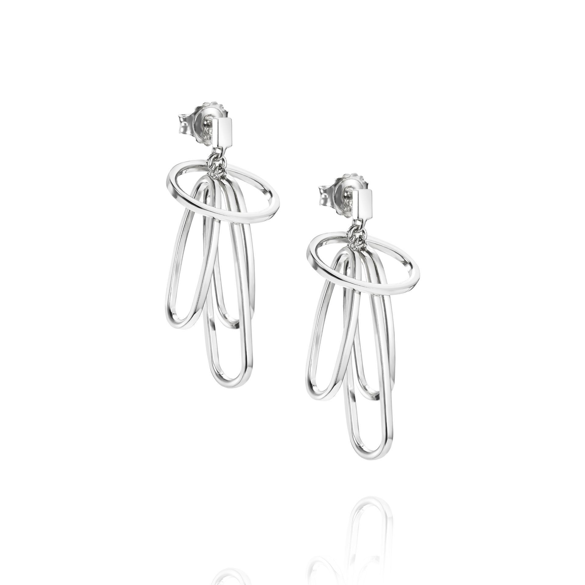 Läs mer om Efva Attling Whirlwind Earrings. ONE SIZE - SILVER