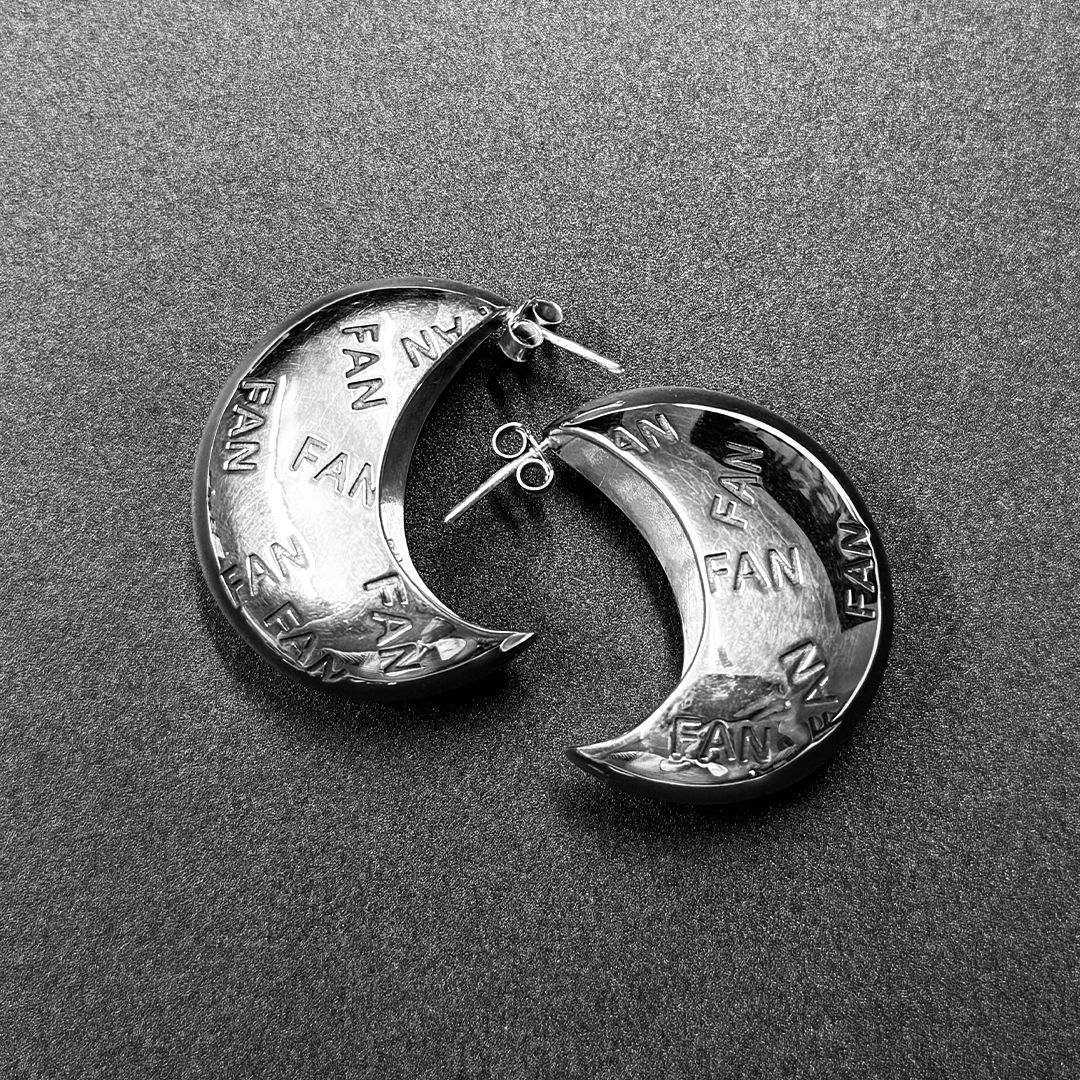 Läs mer om Efva Attling Fan Fan Earrings ONE SIZE - SILVER