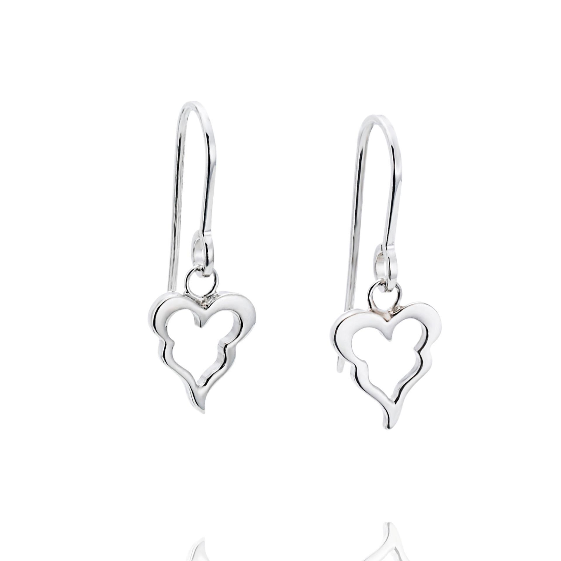 Läs mer om Efva Attling Crazy Heart Earrings ONE SIZE - SILVER