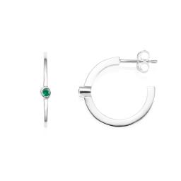 Micro Blink Hoops - Green Emerald