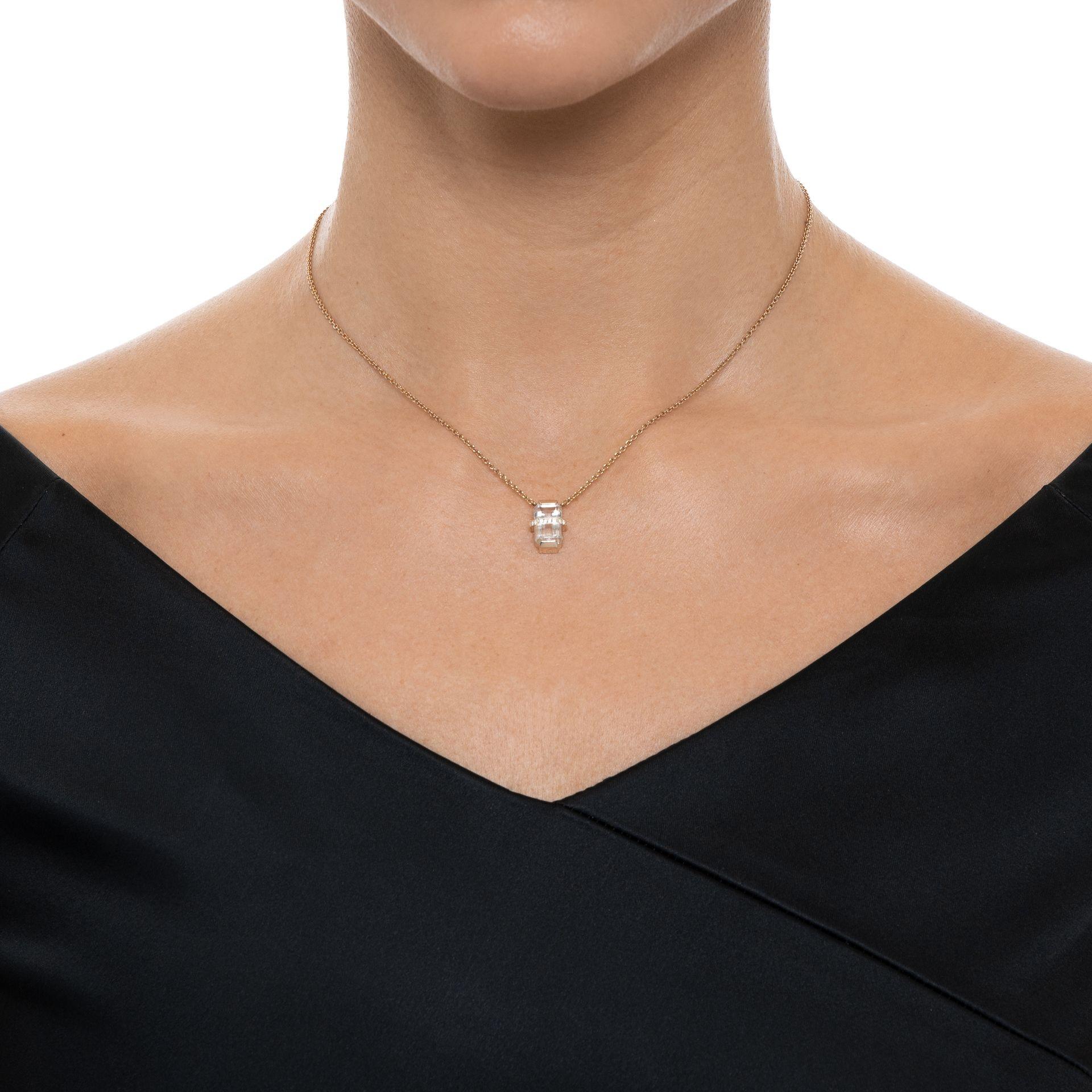 Little Bend Over Necklace Crystal Quartz
