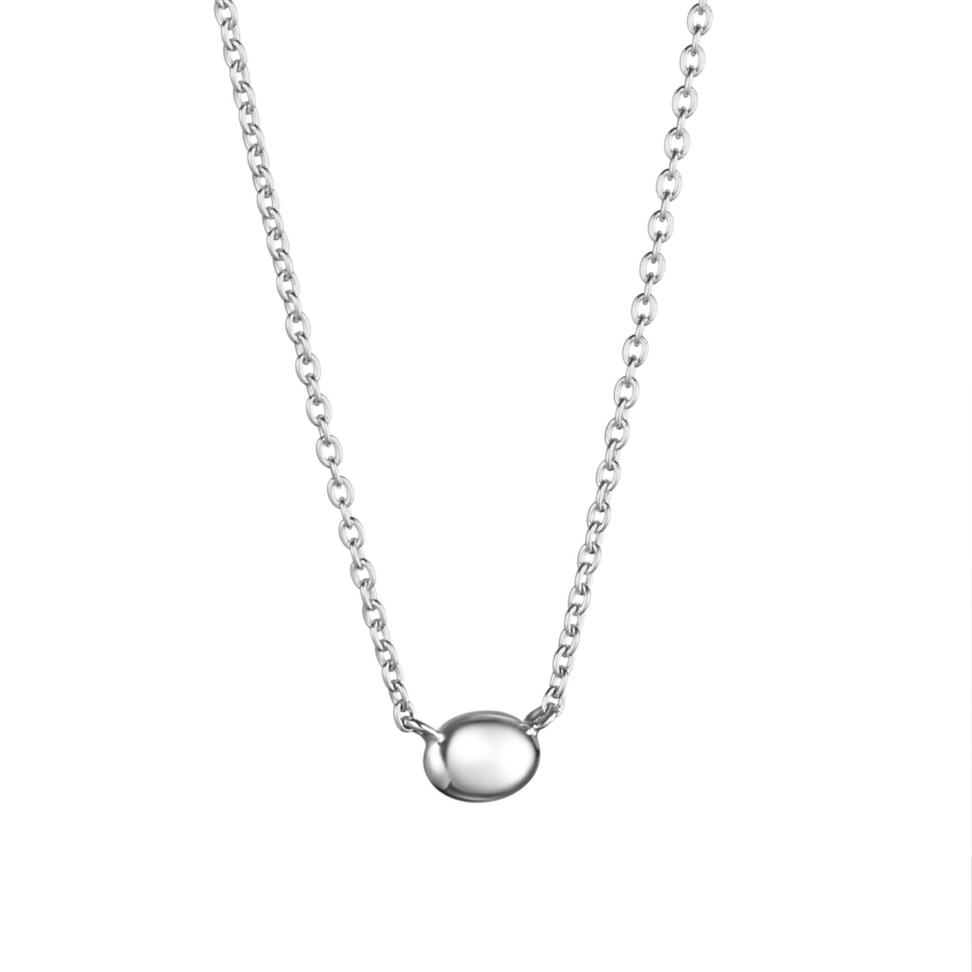 Läs mer om Efva Attling Love Bead Necklace - Silver 42/45 CM - SILVER